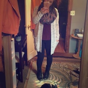 Chunky knit cardigan